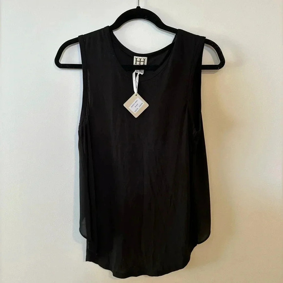 Haute Hippie Tops - NWT $165 XS Haute Hippie Black Tank / Sleeveless / low in front, high in back